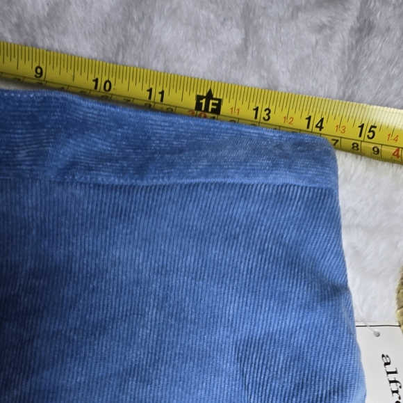 Alfred Dunner Womens Pants Powder Blue Corduroy Classic Fit Pull On Size 8P - Picture 8 of 16